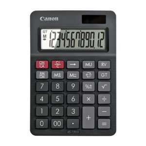 CANON AS-120 ll 12 Hane Masa Üstü Hesap Makinesi Siyah