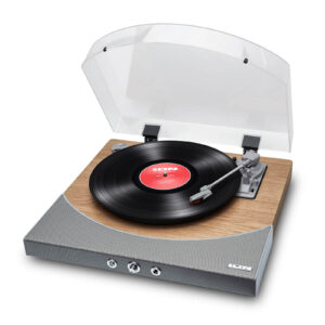 ION PREMIER LP Bluetooth - Hoparlörlü Ahşap Pikap