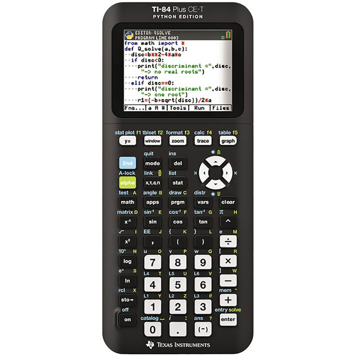 TEXAS INS. TI-84 PLUS CE-T Python Edition Grafik Hesap Makinesi TEXAS INS. TI-84 PLUS CE-T Python Edition Grafik Hesap Makinesi
